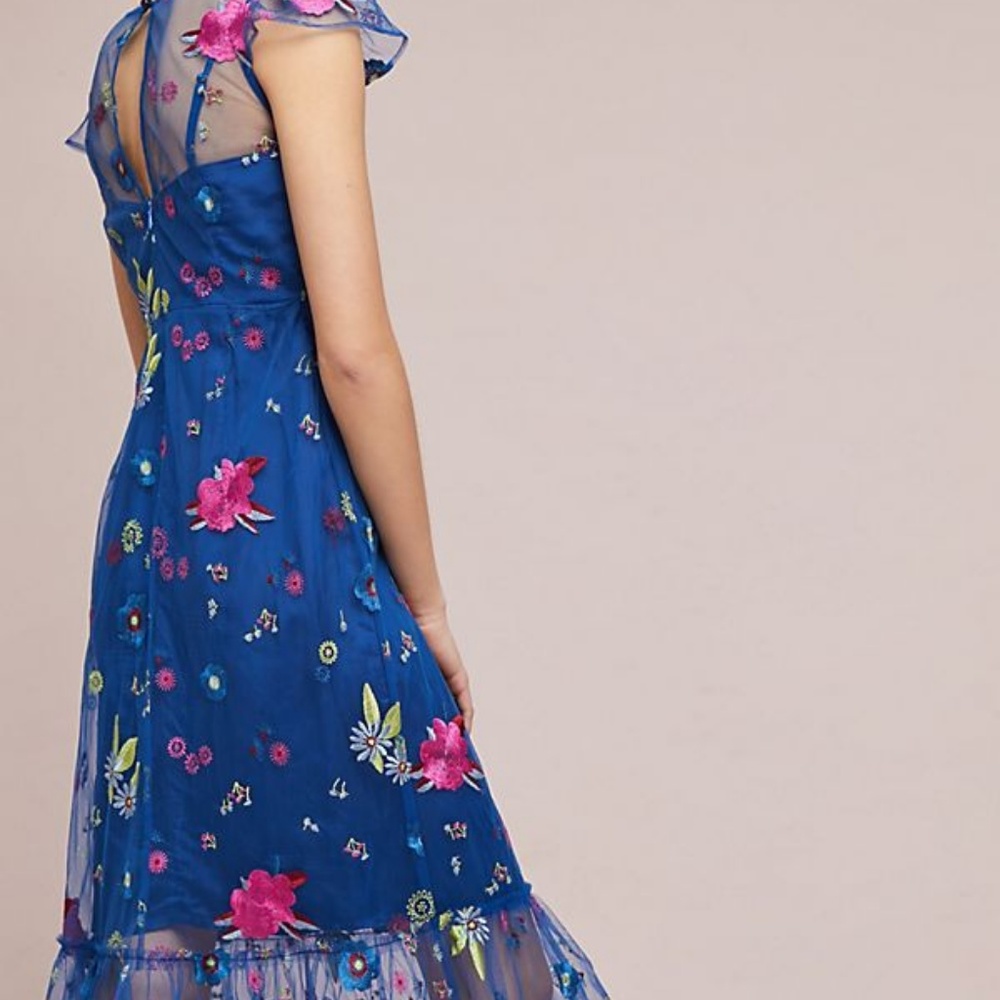 NWT Embroidered Topaz Dress Plenty By Tracy Reese - Picture 2 of 4